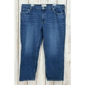 Everlane Organic Cotton The Cropped Shortie Jeans Size 33 Regular Medium‎ Wash